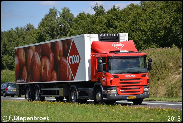 BX-NR-88 Scania P320 Schuitema Gieten-BorderMaker Rijdende auto's