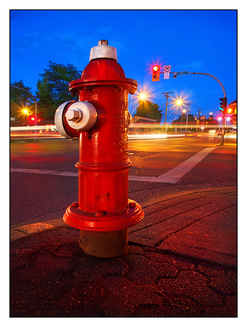 Fire Hydrant Night Comox Valley