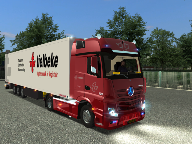 gts Mercedes Actros MP4 + SchwarzmÃ¼ller TIELBEKE  GTS COMBO'S