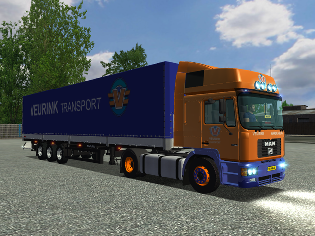 ets MAN F2000 + Kogel SN24 trailer VEURINK Hardenb ETS COMBO'S