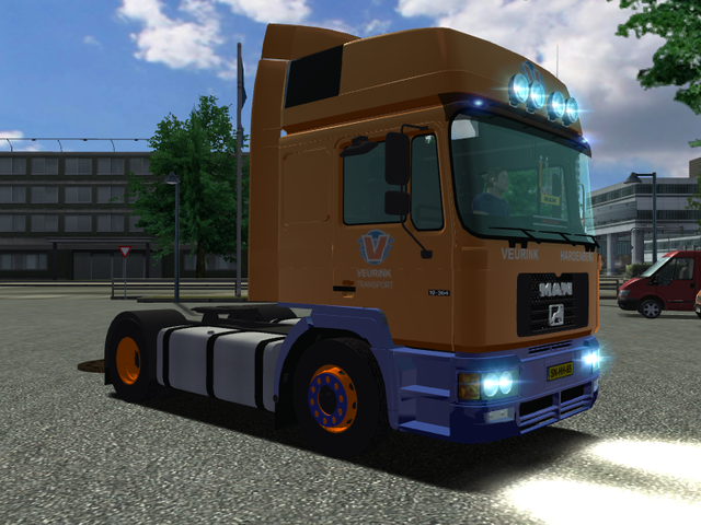 ets MAN F2000 + Kogel SN24 trailer VEURINK Hardenb ETS COMBO'S