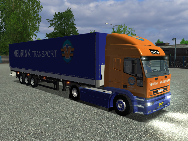 ets Iveco Eurotech + Kogel SN24 trailer VEURINK Ha ETS COMBO'S