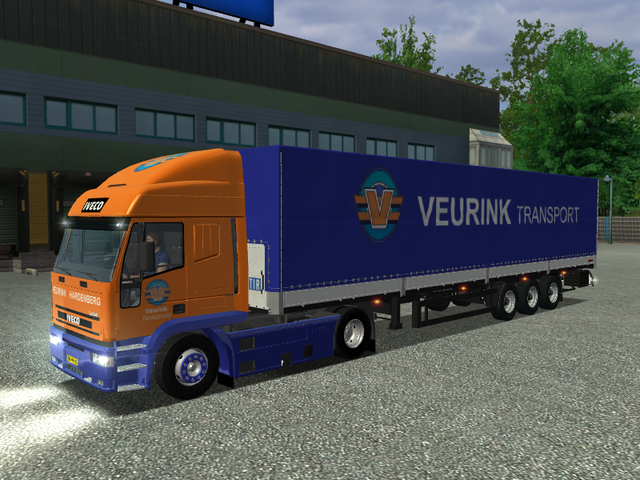 ets Iveco Eurotech + Kogel SN24 trailer VEURINK Ha ETS COMBO'S