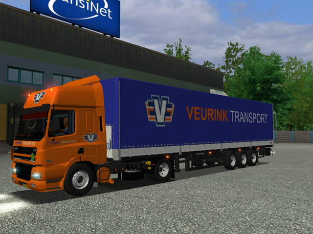 ets Daf CF + Krone SN24 trailer VEURINK Hardenberg ETS COMBO'S