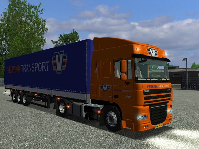 ets Daf XF + Krone SN24 trailer VEURINK Hardenberg ETS COMBO'S