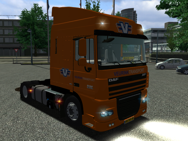 ets Daf XF + Krone SN24 trailer VEURINK Hardenberg ETS COMBO'S