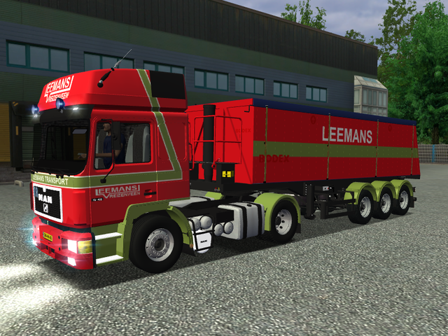 ets Man F90 4x2 + Bodex trailer LEEMANS Vriezenvee ETS COMBO'S