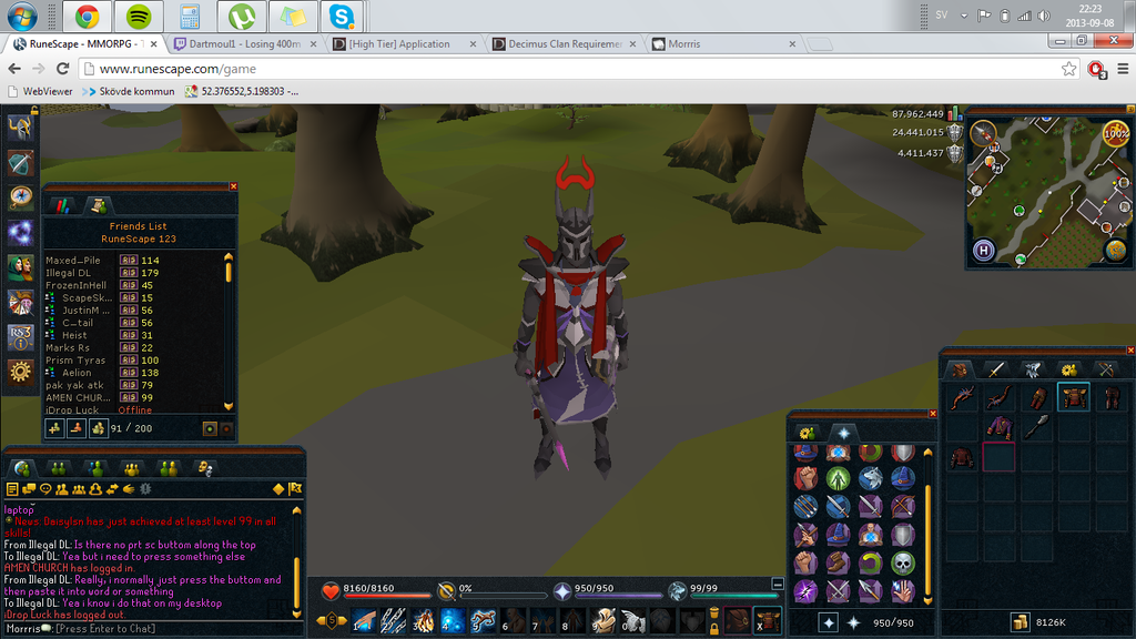 application screenshots