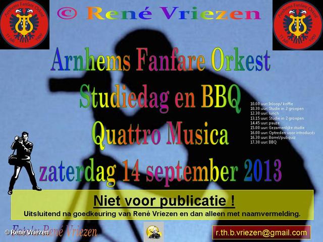 R.Th.B.Vriezen 2013 09 14 0000 Arnhems Fanfare Orkest StudieDag & BBQ Quattro Musica zaterdag 14 september 2013