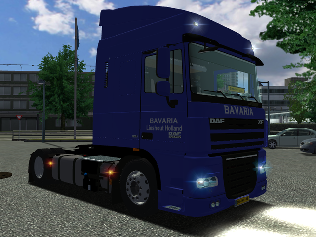 ets Daf XF 95 + Kogel Bavaria verv mb B reefer ETS COMBO'S