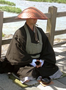 Japanese buddhist monk by Arashiyama 1