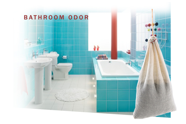 SMELLEZE Reusable Bathroom Odor Removal Pouch: Med SMELLEZE