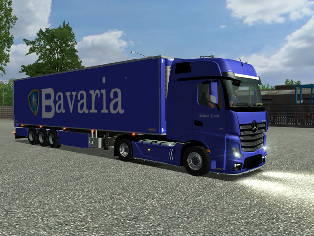 ets Mercedes Actros MP4 4x2 + Chereau Simon Loos B ETS COMBO'S