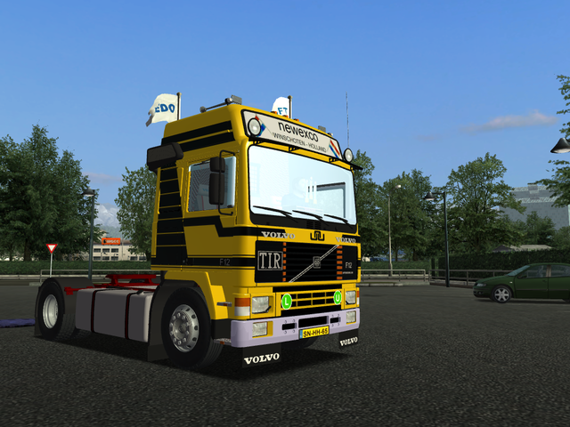 gts Volvo F12 + 2 asser huiftrailer NEWEXCO Winsch GTS COMBO'S