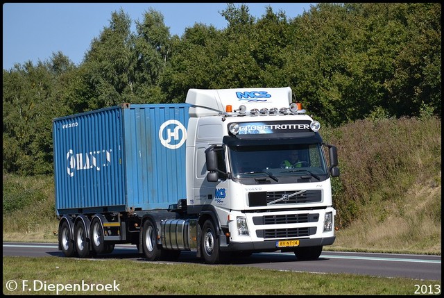 BV-NT-14 Volvo FM Bert Velthuis Valthermond-Border Rijdende auto's