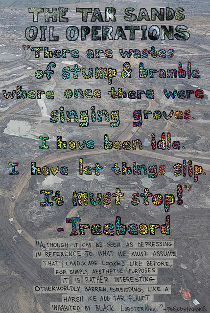 Treebeard Quote and Tar Sands IsItOverYet Sub Picture Box