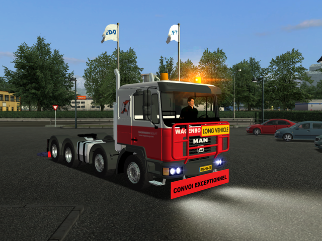 gts Man F2000 8x4 + Dieplader grote buis Wagenborg GTS COMBO'S