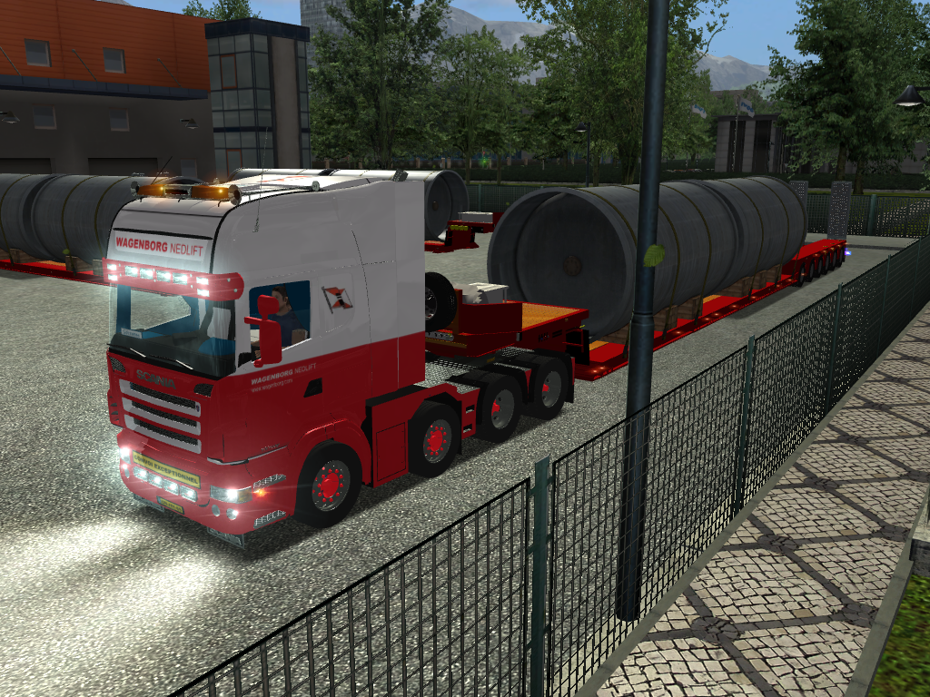 gts Scania R500 8x4 + Dieplader dubbeltank Wagenbo - GTS COMBO'S