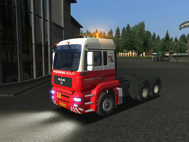 gts Man TGS 6x4 + Dieplader graafmachine Wagenborg GTS COMBO'S