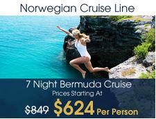 7 night Bermuda Cruise Pick of the week