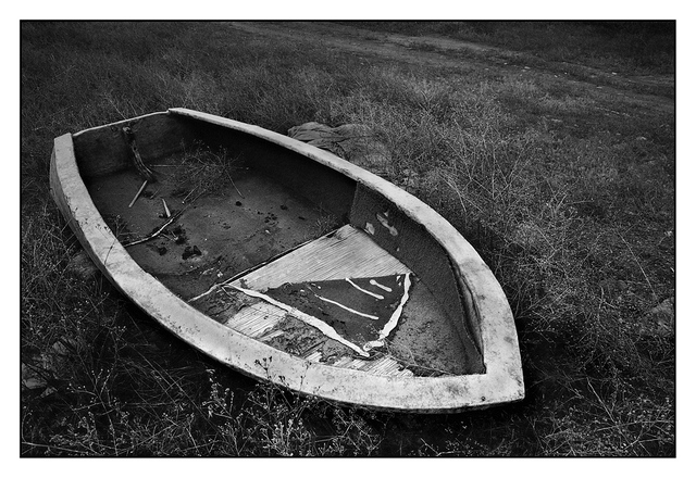 Boats End Black & White and Sepia