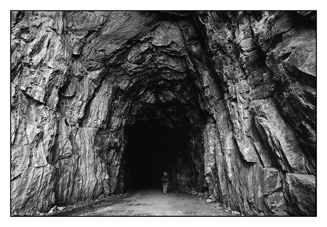 Fraser Canyon Tunnel Black & White and Sepia