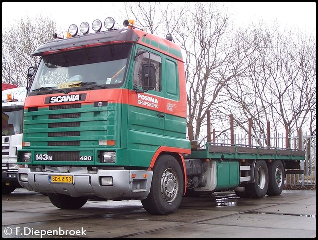 BD-LR-53 Scania 143M 420 Postma Grijpskerk-BorderM oude foto's