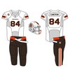 Away - White top, Brown bottom - Cleveland Browns Uniform Up...