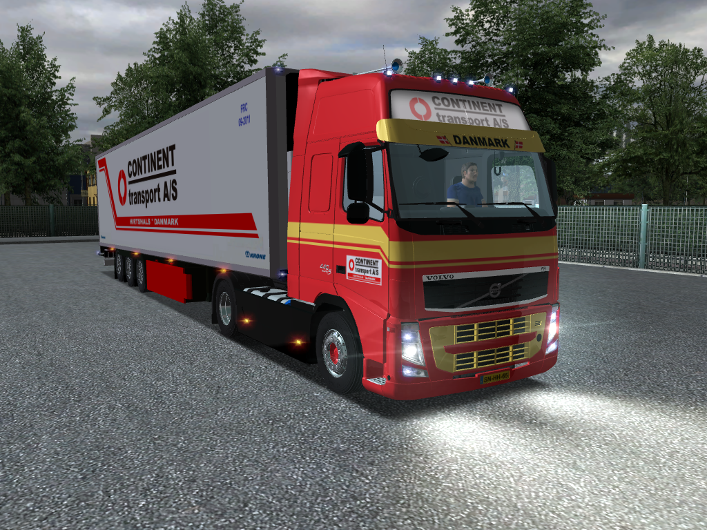 gts Volvo Fh16 440 + Krone cooliner Continent Tran - GTS COMBO'S