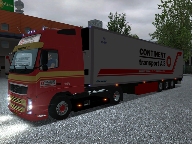 gts Volvo Fh16 440 + Krone cooliner Continent Tran GTS COMBO'S