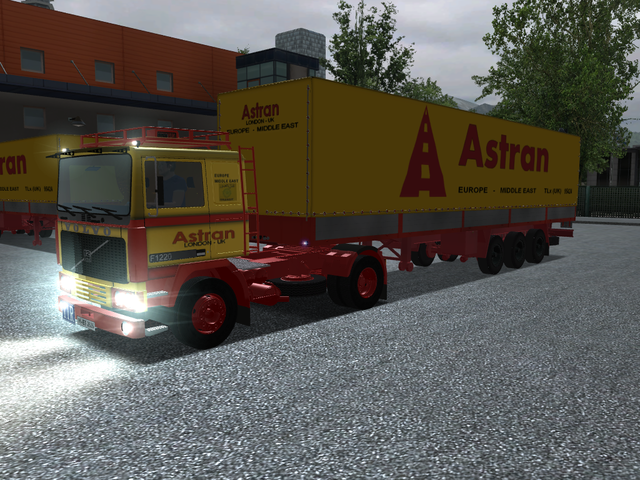 gts Volvo F1220 + 3 achsplane trailer ASTRAN verv  GTS COMBO'S