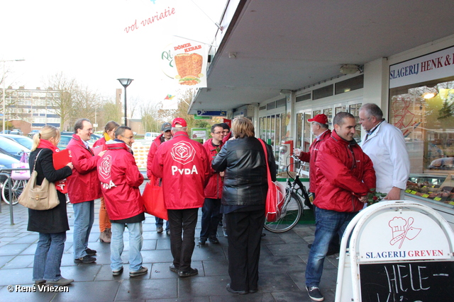 R.Th.B.Vriezen 2013 11 30 8668 PvdA Arnhem Canvassen Presikhaaf 3 Arnhem zaterdag 30 november 2013