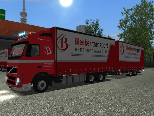 gts Volvo Fh12 6x4 BDF + tandem Bleeker transport  GTS COMBO'S
