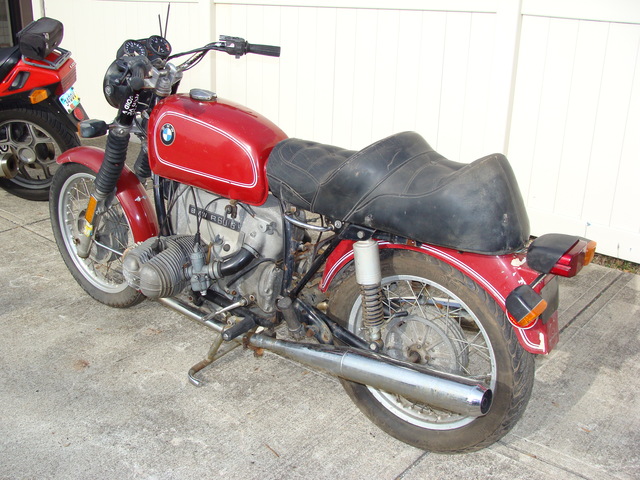 4920037 '76 R60-6, RED. PROJECT BIKE 003 p-4920037 '76 R60/6, Red. Non-Running "Project Bike"