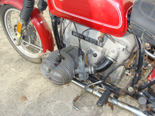 4920037 '76 R60-6, RED. PROJECT BIKE 008 p-4920037 '76 R60/6, Red. Non-Running "Project Bike"