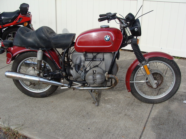 4920037 '76 R60-6, RED. PROJECT BIKE 013 p-4920037 '76 R60/6, Red. Non-Running "Project Bike"