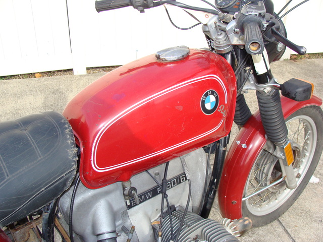 4920037 '76 R60-6, RED. PROJECT BIKE 016 p-4920037 '76 R60/6, Red. Non-Running "Project Bike"