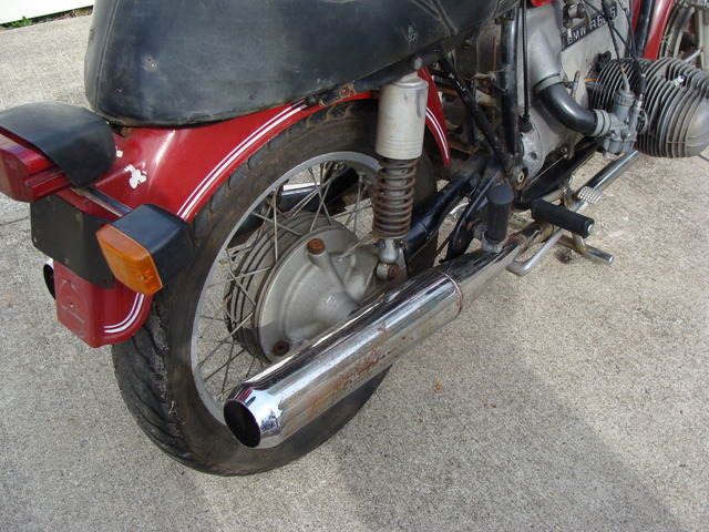 4920037 '76 R60-6, RED. PROJECT BIKE 018 p-4920037 '76 R60/6, Red. Non-Running "Project Bike"