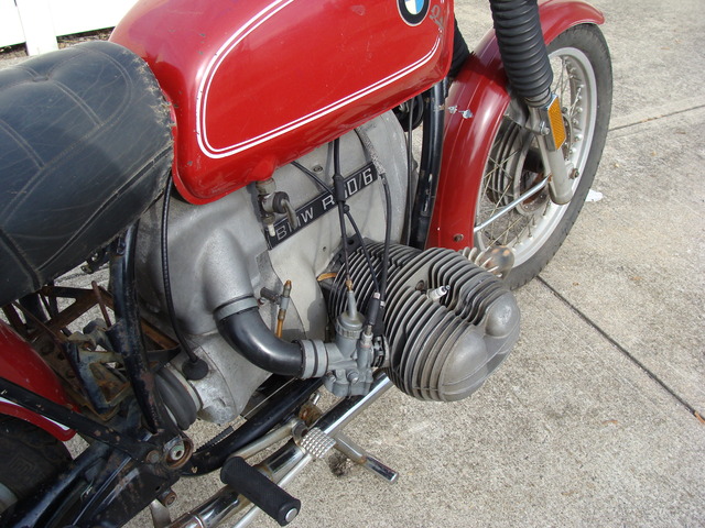 4920037 '76 R60-6, RED. PROJECT BIKE 019 p-4920037 '76 R60/6, Red. Non-Running "Project Bike"