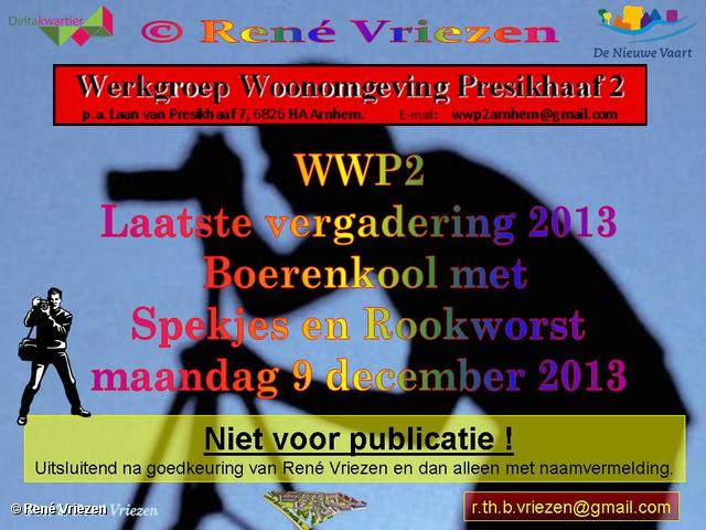 R.Th.B.Vriezen 2013 12 09 0000 WWP2 Laatste vergadering 2013 met Boerenkool met Spekjes en Rookworst maandag 9 december 2013