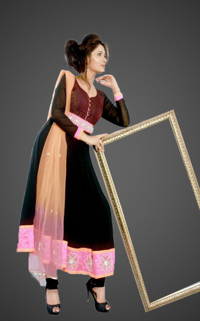 Purchase Georgette Anarkali Designer dresses onlin Fashion1World