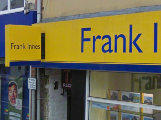 Close office view of Frank Innes estate agent on 1 Frank Innes Coalville