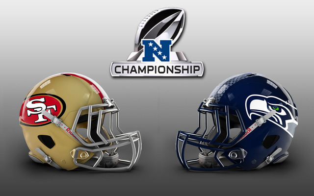 NFC Conference Championship Poster Logos