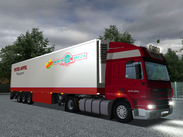 gts Daf Cf 95 + Schmitz Cargobull PETER APPEL New  GTS COMBO'S