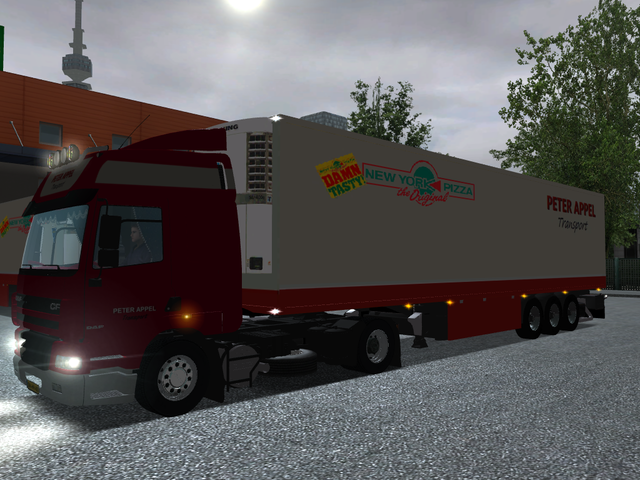 gts Daf CF 95 + Schmitz Cargobull PETER APPEL New  GTS COMBO'S