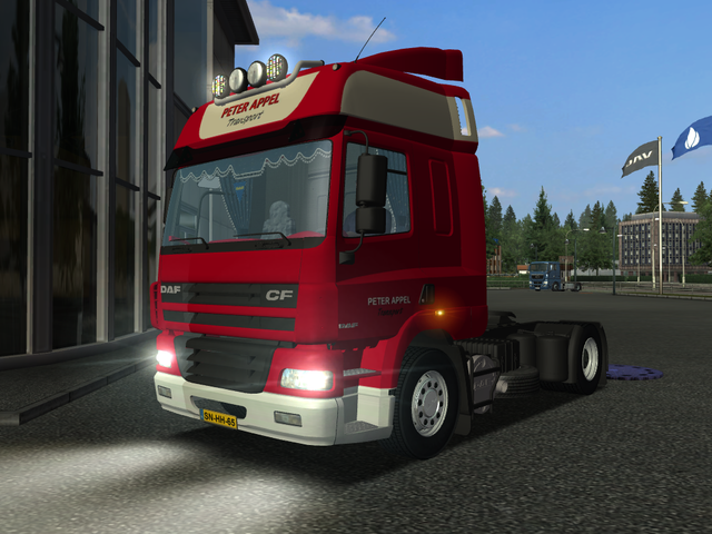 gts Daf CF 95 + Schmitz Cargobull PETER APPEL verv GTS COMBO'S