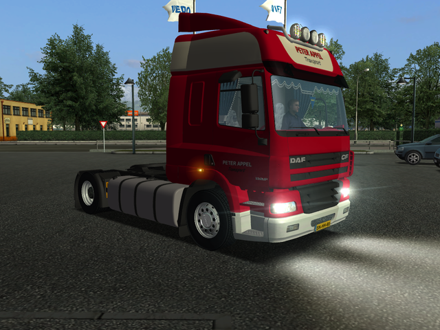 gts Daf CF 95 + Schmitz Cargobull PETER APPEL verv GTS COMBO'S