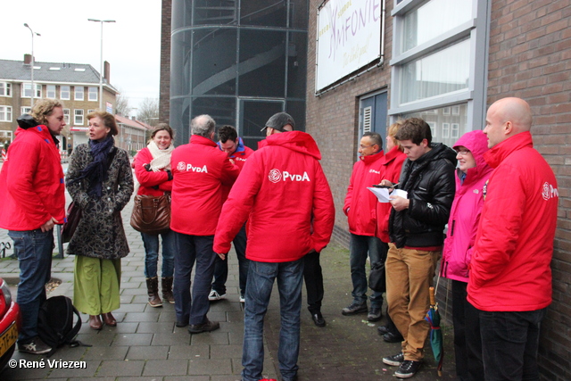 R.Th.B.Vriezen 2014 02 08 9736 PvdA Arnhem Canvassen Het Arnhems Broek zaterdag 8 februari 2014