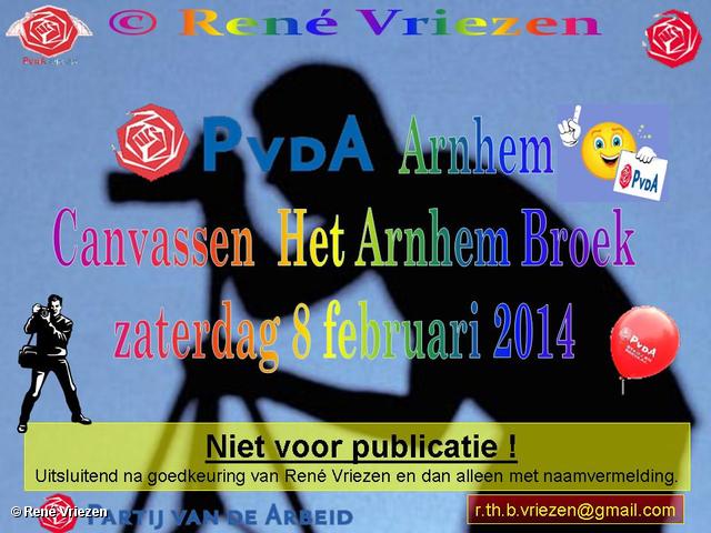 R.Th.B.Vriezen 2014 02 08 0002 PvdA Arnhem Canvassen Het Arnhems Broek zaterdag 8 februari 2014