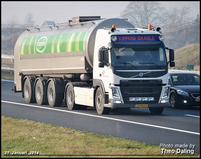 Kippers Melktransport - Daarle  20-BDH-6  N-Vv -FM Volvo 2014
